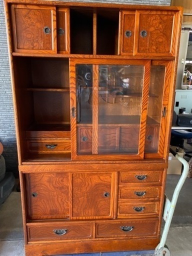 茶箪笥 昭和レトロ 飾り棚 食器棚