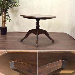 【ヤ取終了8/14】≪yt1423ジ≫ Brighton/ブライトン 英国アンティーク調 ティーテーブル カフェテーブル/英国クラシックスタイル/イギリス 難あり/現状品 60606-10の画像