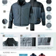 サンエス(SUN-S) 空調風神服 長袖ブルゾン KU95900 レッド M 【服のみ】の画像