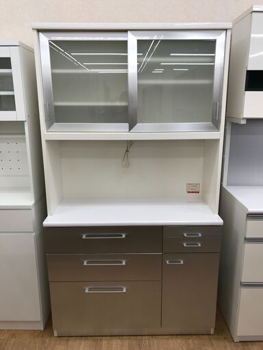 ★ジモティ割あり★ 食器棚　 H190×W105×D45 クリーニング済み KJ5416