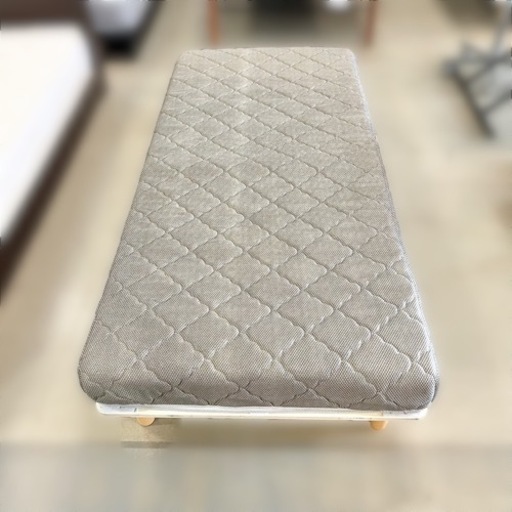 NERUS セミシングルベッド コイルスプリングマットレス付き