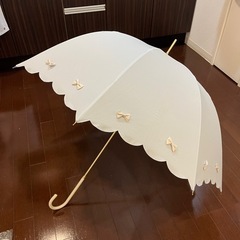 水色リボン雨傘