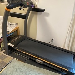 トレッドミル　時速20km  傾斜14°までいけます。 