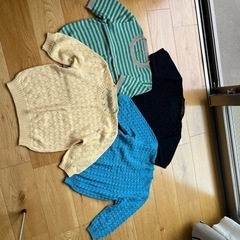 ハンドメイド　サマーニット4枚　おまけ1枚