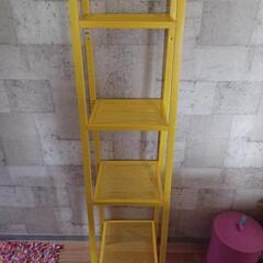 IKEA シェルフ　ラック　イエロー　LERBERG レールベリ IKEA LERBERG レールベリ シェルフユニット イエロー - メルカリ