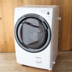 728)【美品】シャープ ドラム式 洗濯乾燥機 ES-S7F-W...