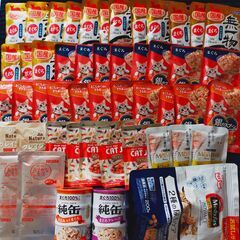 キャットフード／ウエットフード中心に大量（ウエット52点・ドライ...