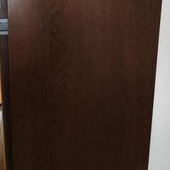 【貰って下さい✨】食器棚 木製 ダークブラウン 茶色 キッチンキャビネット ラック 棚 台所収納 ヴィンテージ家具の画像