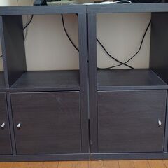 1 x IKEA KALLAX - ドアスタイルの棚