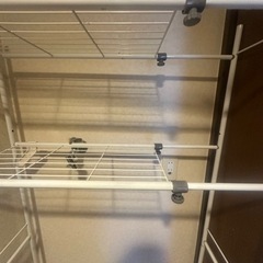 洗濯機　収納ポールの画像