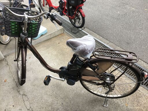 地域限定送料無料　ビビ　DX　8,9AH　子供乗せ　赤　神戸市　電動自転車 地域限定送料無料 パナソニック ビビ DX 8,9AH 新基準 子供乗せ 茶色