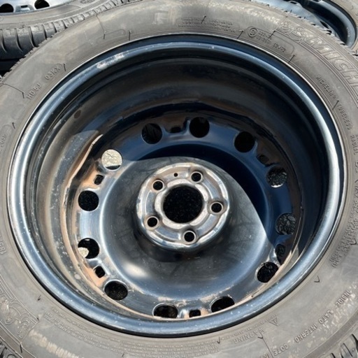 VWフォルクスワーゲン6RポロPOLO純正スチール 6J-15 off+38 pcd100/5H 品番：6R0.601.027 ミシュ