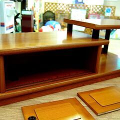 茶棚 違い棚 飾り棚 幅90×奥行30.5×高さ30.5cm 和室 床の間 戸棚 札幌市 清田区 平岡の画像