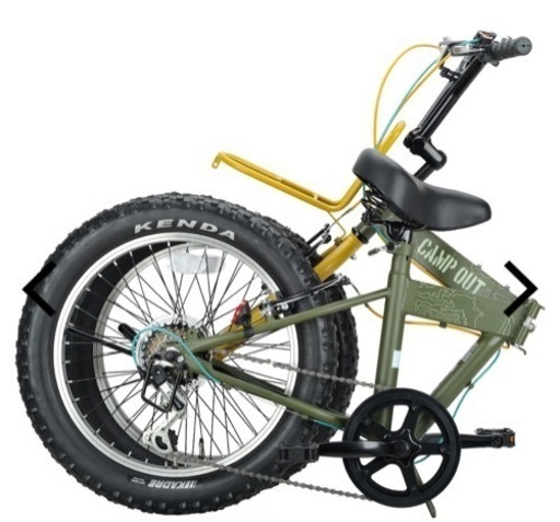 ワイルド&おしゃれな折り畳み自転車?