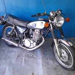 YAMAHA SR400-2 青 格安提供車 エンジン始動確認 ...