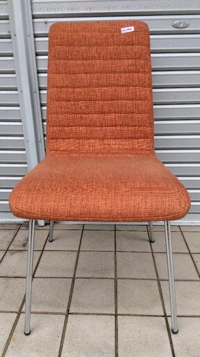 【値下げしました！】チェアー　椅子　オレンジ　家具 不二貿易　シュクルチェア　オレンジ no.2865