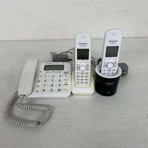 【Panasonic】パナソニック コードレス電話機 子機2台付 VE-GD21DL PQLV219JP Y0029