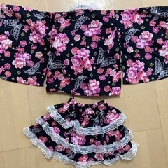 子供浴衣風甚平　110の画像