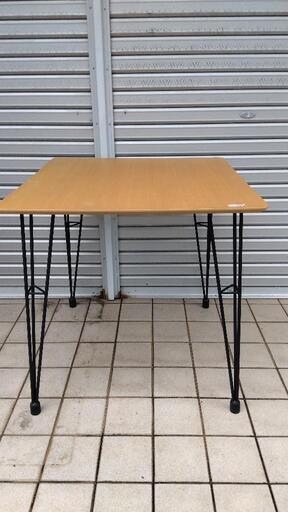 【値下げしました！】家具 テーブル ニトリ 木目 ブラウン ダイニングテーブル　クーボ3 no.2869