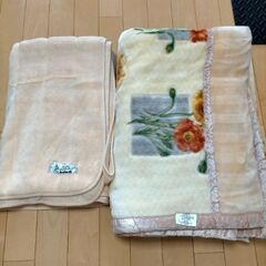 シングル2枚重ね毛布１枚、敷毛布１枚セット（ばら売り可能）