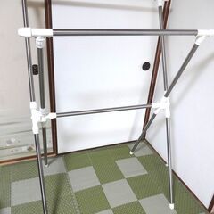 ■物干し 布団干し スタンド 折りたたみ X型 伸縮 ハンガーラ...