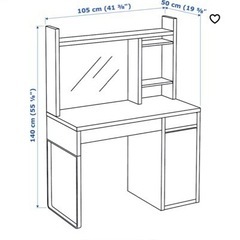 今月までで処分‼️IKEA ミッケ デスクの画像