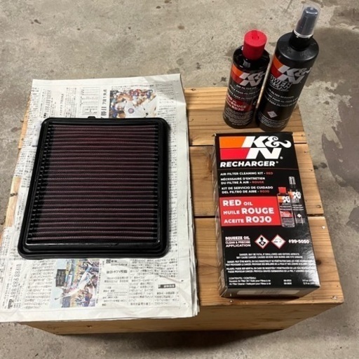 jb74ジムニーシエラ用 K&Nエアクリーナーメンテナンスセット☆ エアフィルター メンテナンスキット