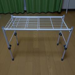 【美品】伸縮調整可能なスチール棚の画像