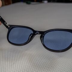 JINS SUNGLASSES BASIC ジンズ サングラス ベーシック ブラック（ライトブルー）超美品 URF-24S-244 ボストンの画像
