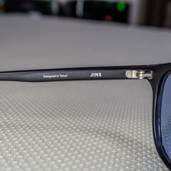 JINS SUNGLASSES BASIC ジンズ サングラス ベーシック ブラック（ライトブルー）超美品 URF-24S-244 ボストンの画像