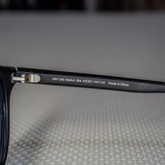 JINS SUNGLASSES BASIC ジンズ サングラス ベーシック ブラック（ライトブルー）超美品 URF-24S-244 ボストンの画像