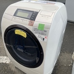 NO 194  🌈福岡市内配送設置無料✨🌈　日立 HITACHI ビッグドラム ななめ型ドラム式洗濯乾燥機（11.0kg） 左開き シャンパン BD-V9800L N