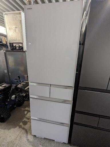 日立　5ドア冷凍冷蔵庫　R-HWS47K　470L　2020年製　右開き