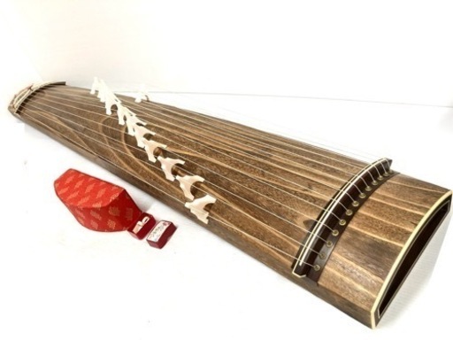 SOLD OUT！◆和琴◆13弦 琴 全長183cm 琴柱／琴爪／口前カバー／丸袋付き