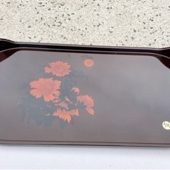 【新品未使用】漆塗り　おぼん