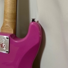 【現地渡しのみ】エレキギター　美品　ピンクの画像