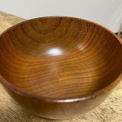 ウッドボウル 汁椀 お味噌汁 高台なし(足無し) 2つセットの画像