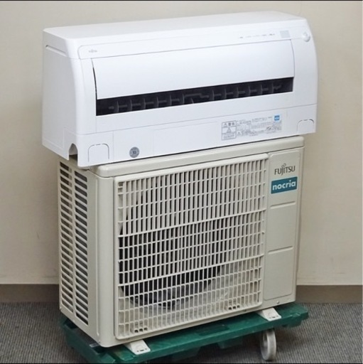 【お取引中】（26）FUJITSU【AS-D220JTK】富士通 nocria ノクリア プラズマクリーン 不在ECO お知らせボイス 加熱除菌 フィルター自動おそうじ 無線LAN内蔵 ルームエアコン おもに6畳用 2020年製 取付販売