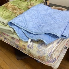 布団毛布敷きパッド一式シングルの画像