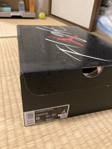 新品未使用　エアジョーダン4 レトロ　26cm ホワイト　ファイアーレッド