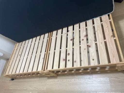 折りたたみベッド　中木木工　2021年製造　シングルベッド