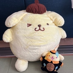 BIGポムポムプリン　ぬいぐるみ　2点セット
