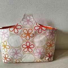 花柄エコバッグ3つの画像