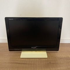 【取引終了】無料・AQUOS  テレビ   19　型　