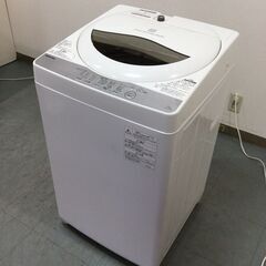 （7/14受渡済）JT8998【TOSHIBA/東芝 5.0㎏洗濯機】美品 2018年製 AW-5G6 家電 洗濯 簡易乾燥付