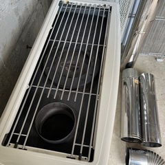 サンポット 煙突式ストーブ SUNPOT　KSH-7010RC　2015年製　燃焼確認済み　90ℓ灯油タンク付き　の画像