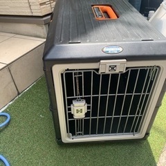 アイリスオーヤマ　犬　猫　キャリー　折りたたみ　ブラック/オレン...