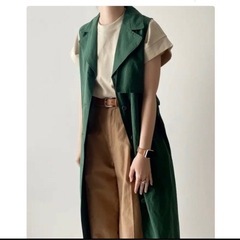 　【完売品】JW ANDERSON× ユニクロ　リネンブレンドラペルワンピースの画像
