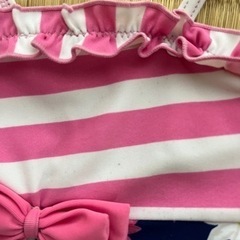 水着　帽子　浮き輪セット　の画像