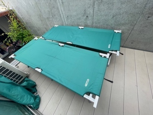 美品　オガワ　コット　アルミGI BED WIDE 2台セット